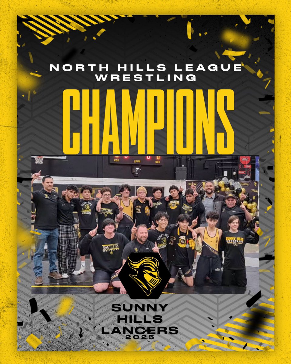 SH_AD (@sunnyhillsad) on Twitter photo ๐ League Championship #4 - Lancers Boys Wrestling!
The Lancers had a great run this year in the new Conference and League, finishing the season as League Champs of the North Hills League!
<a href="/sunnyhillshs/">Sunny Hills HS</a> <a href="/fjuhsd/">Fullerton Joint Union High School District</a> ๐ League Championship #4 - Lancers Boys Wrestling!
The Lancers had a great run this year in the new Conference and League, finishing the season as League Champs of the North Hills League!
<a href="/sunnyhillshs/">Sunny Hills HS</a> <a href="/fjuhsd/">Fullerton Joint Union High School District</a>