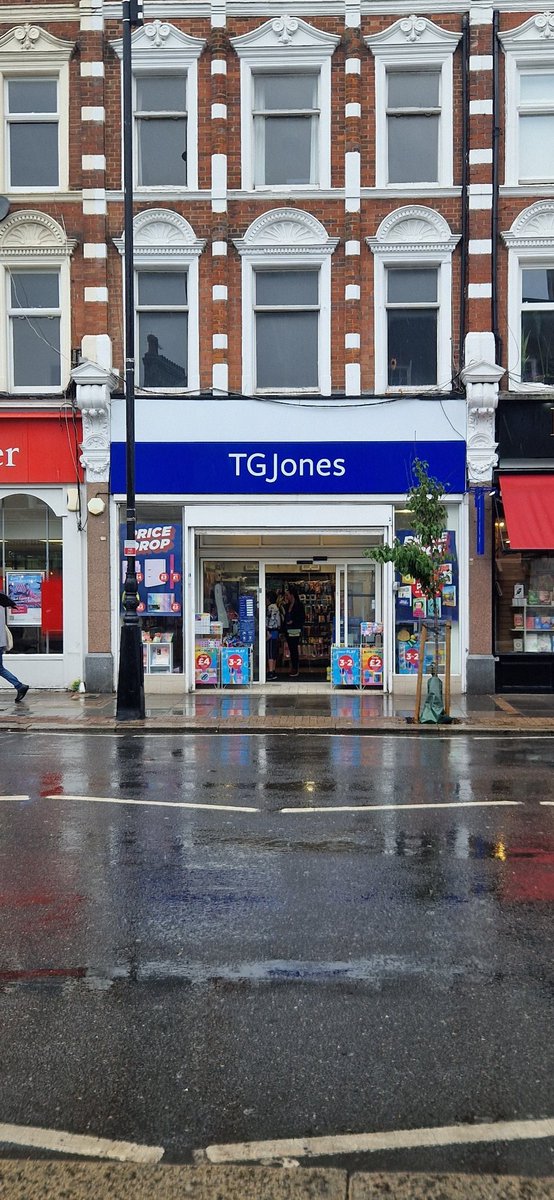 New branding in #muswellhill goodbye Whsmith, hello to TGJones.