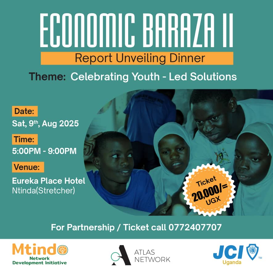 JCI Uganda (@jci_uganda) on Twitter photo We are proud to partner with <a href="/Mtindo_Network/">Mtindo Network Development Initiative 🌍 🌟</a>, a youthled Organization focused on business incubation to host a celebration of Youth-led solutions in Uganda & Africa at large.
Grab your ticket today; We are proud to partner with <a href="/Mtindo_Network/">Mtindo Network Development Initiative 🌍 🌟</a>, a youthled Organization focused on business incubation to host a celebration of Youth-led solutions in Uganda & Africa at large.
Grab your ticket today;