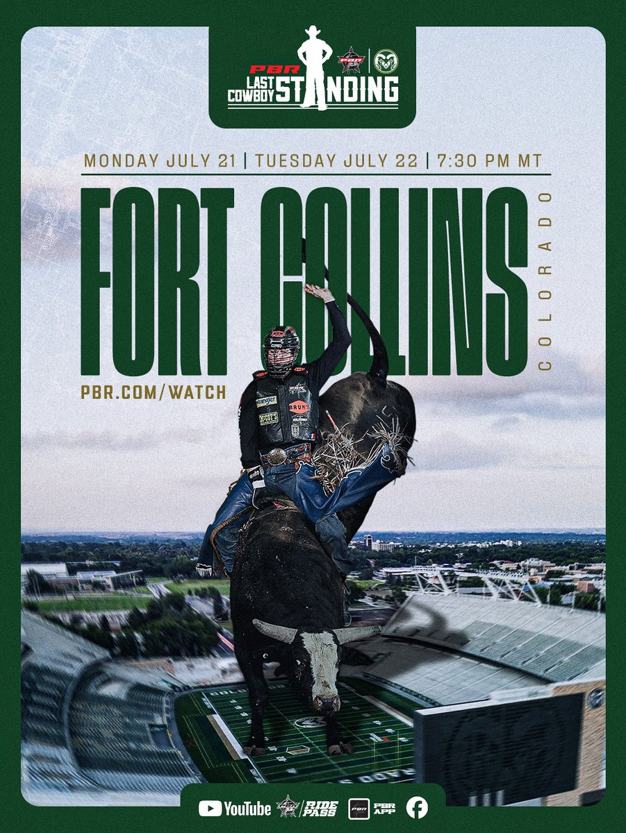PBR's tweet image. Where the πππππ meet the ππππ
ππππ ππππππ ππππππππ | July 21 - 22
πFort Collins, CO | @ColoradoStateU Stadium
ποΈ DON'T MISS OUT β‘οΈ bit.ly/4jaZ5bE