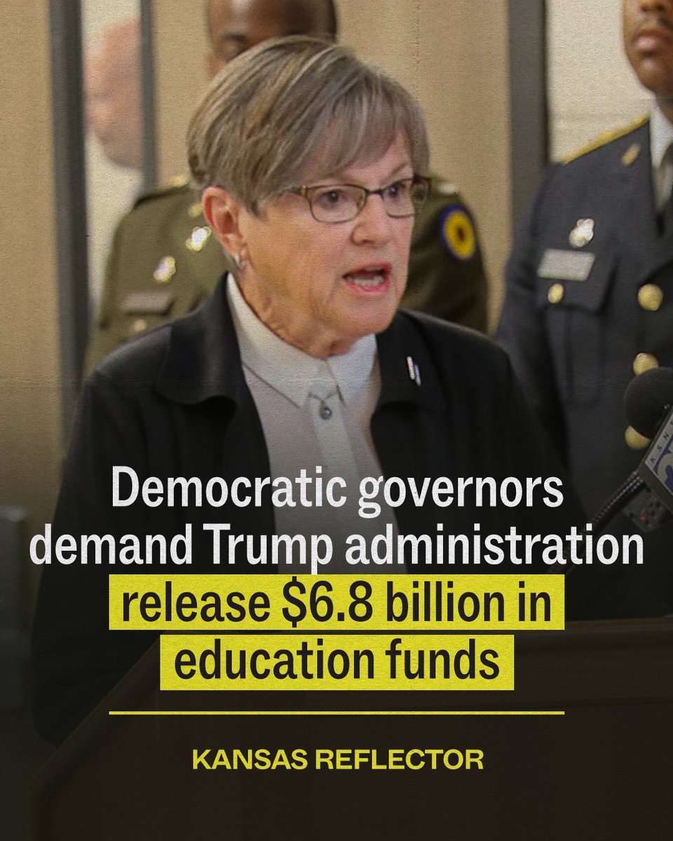 DemGovs's tweet image. The Trump administration’s decision to withhold critical education funds is hurting public schools and our kids.
Dem Govs are demanding that the Department of Education release the funds immediately.