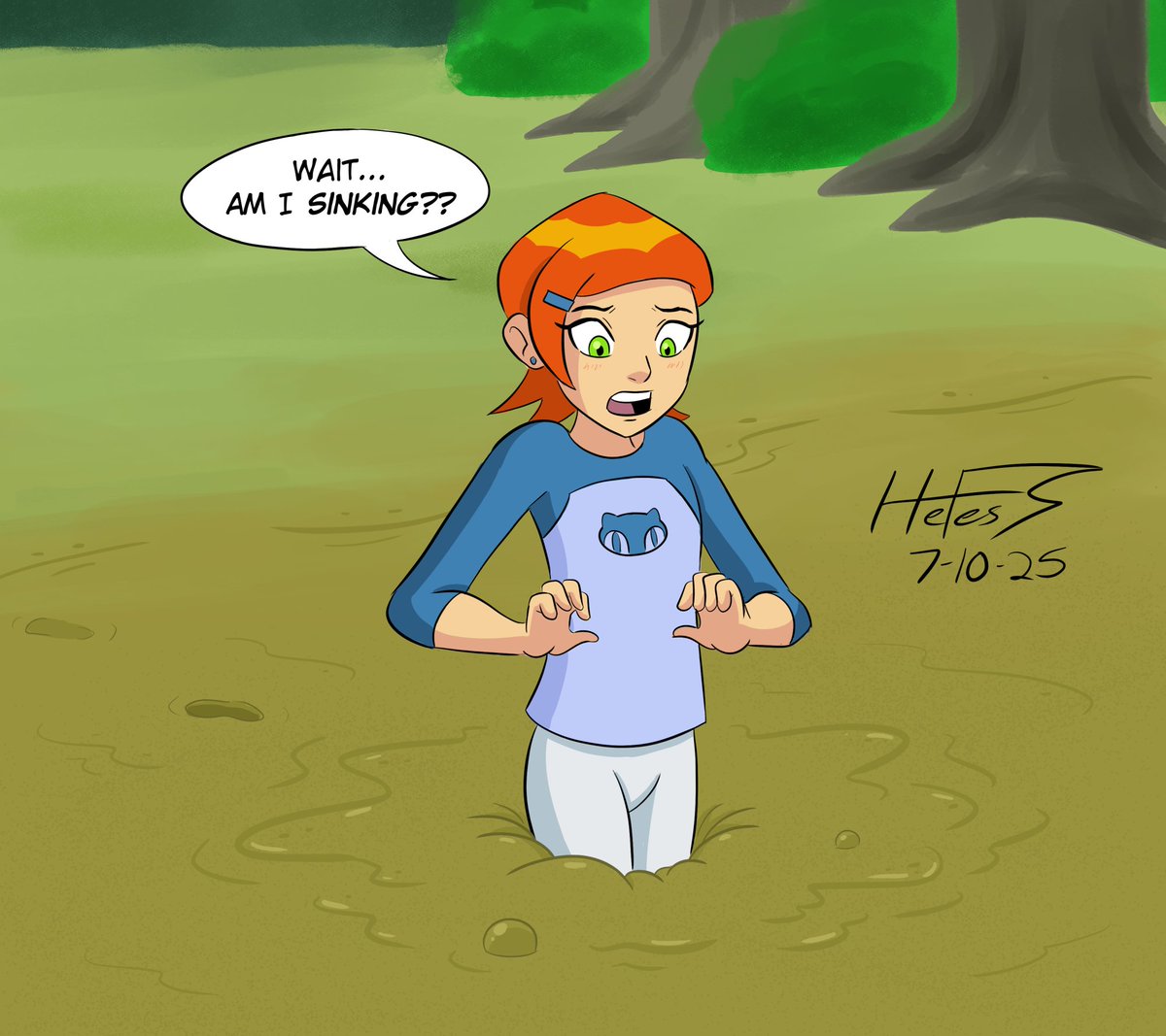Part 1: 
Ben Tennyson has wandered from the RV during their camping trip so it's up to his cousin Gwen to go find him and bring him back. In the process, she winds up in a muddy clearing, unbeknownst to her that her troubles were about to get 10 times worse... 
#Ben10 #quicksand