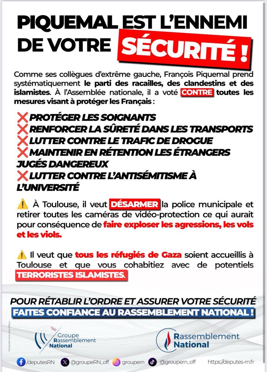 ljacobelli's tweet image. L’extrême gauche haineuse pensait pouvoir nous faire taire à Toulouse lors de notre conférence de presse sur la lutte contre la délinquance qu’elle protège, en proposant le désarmement de la police municipale dans les villes LFI.
Mais jamais vous ne nous ferez reculer. Et qui…