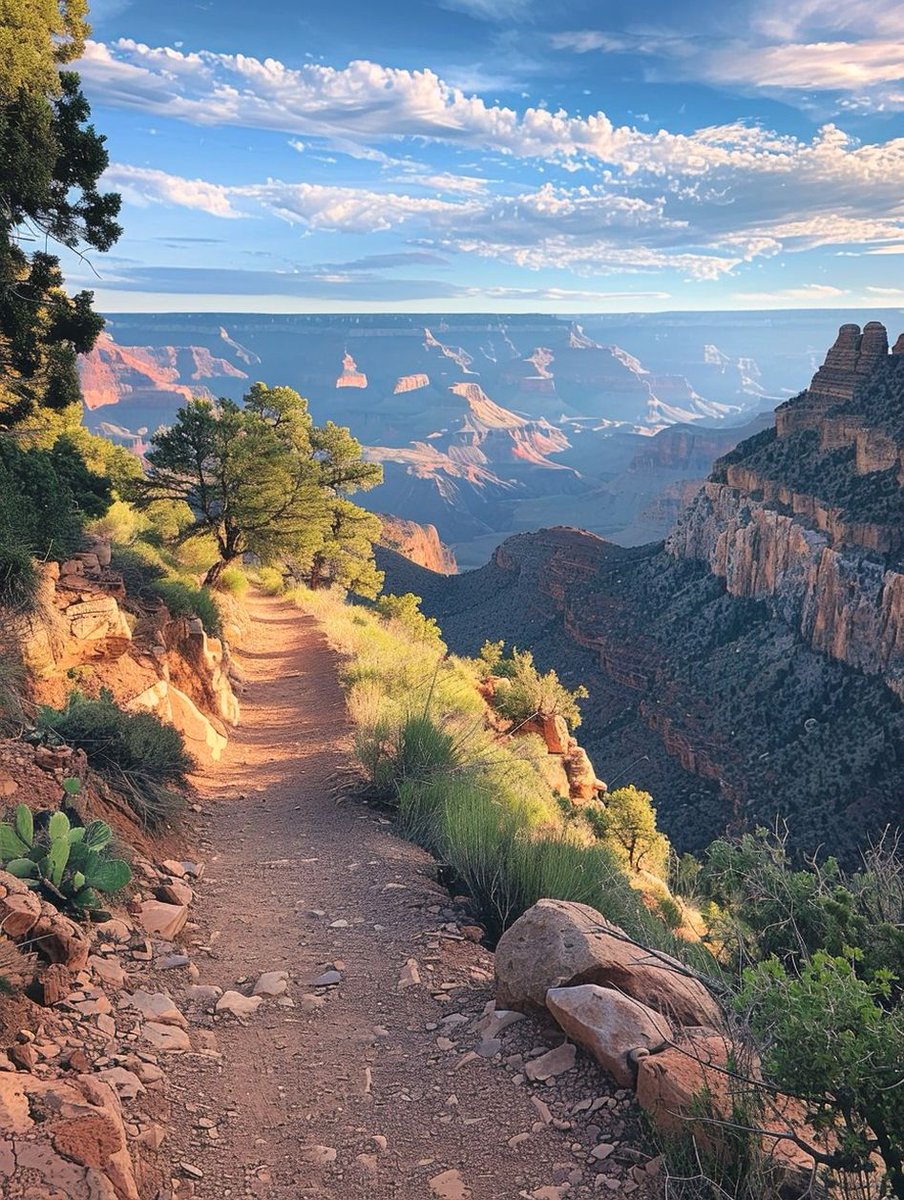 ruby_willi19034's tweet image. A view of part of the trail down in South Kaibab Trail, Arizona