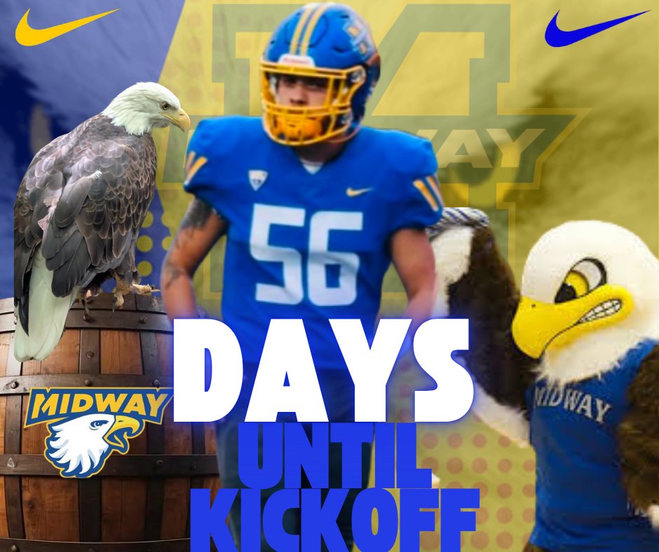 Can't wait for the season to start!!! #SoarwithEagles <a href="/midway_sprint/">Midway University Sprint Football</a>