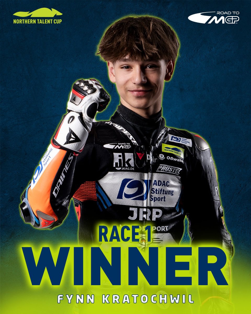 northerntalentc's tweet image. Make it seven! ๐
Fynn Kratochwil takes the win in Race 1 at Brno ๐ช
#RoadToMotoGP ๐