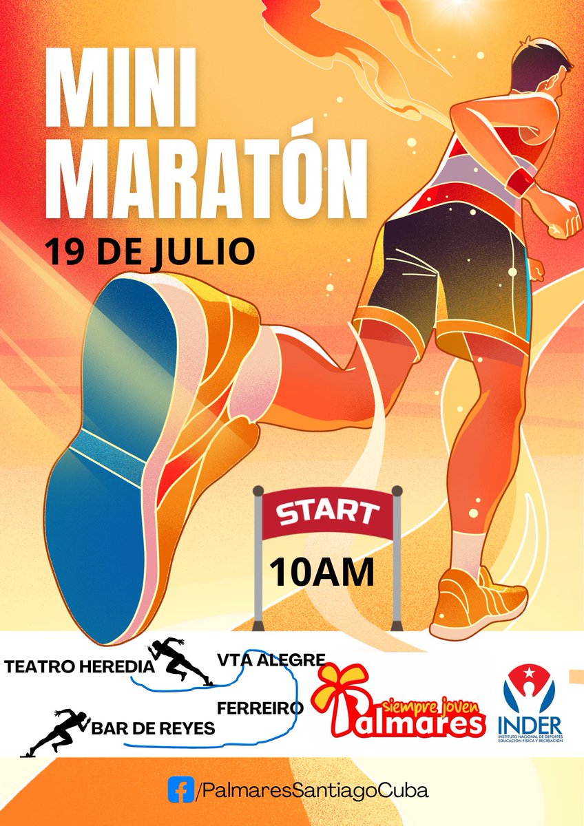 palmares_stgo's tweet image. En la mañana de hoy con el auspicio del #inder en #Santiagodecuba, #palmaressantiago organizó un Mini Maratón, con salida desde una de sus instalaciones &quot;Bar de Reyes&quot; y hasta el área recreativa de palmares en el parque del teatro heredia.
#VeranoSiempreJoven #turismosantiago