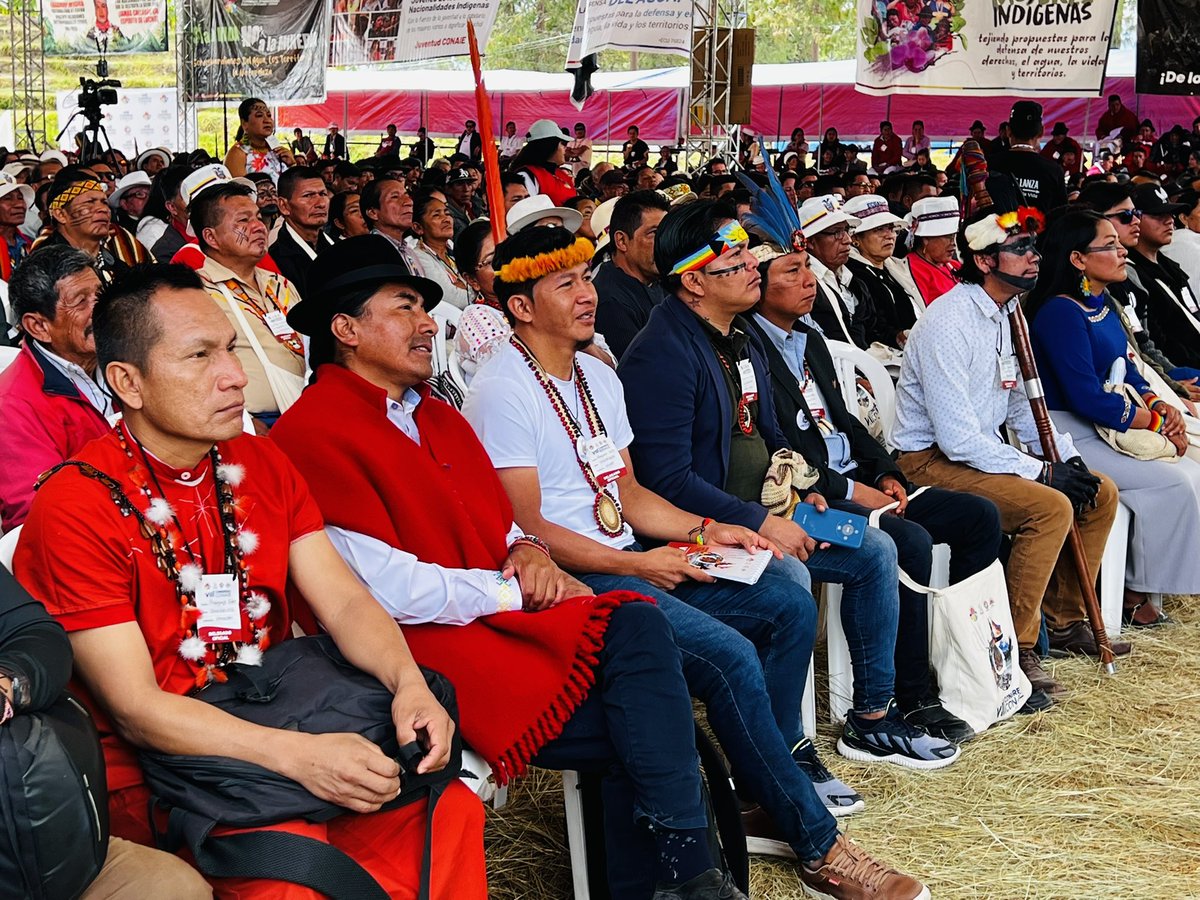 LancerosDigital's tweet image. Inicia el segundo día del VIII Congreso de la @CONAIE_Ecuador