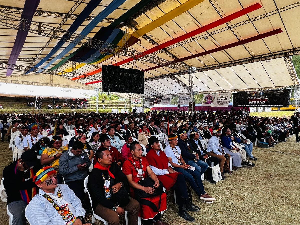 LancerosDigital's tweet image. Inicia el segundo día del VIII Congreso de la @CONAIE_Ecuador