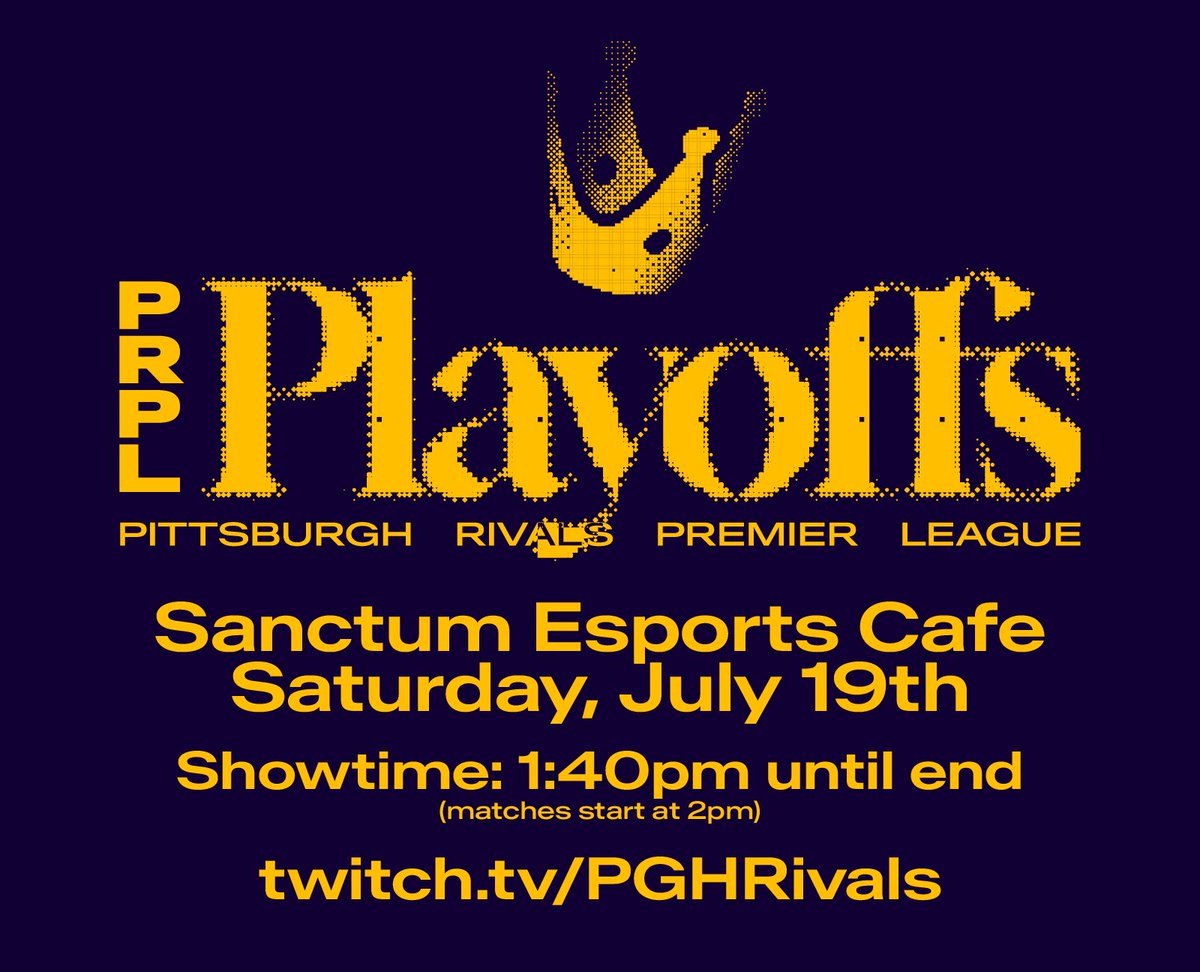 pghrivals's tweet image. Tune into PRPL finals today! The PGH Rivals of Aether Il invitational circuit series concludes today with a 12 player double elimination bracket.
1:40 PM EST
twitch.tv/PGHRivals