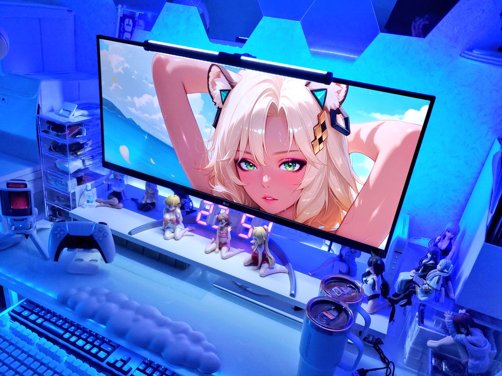 SSugoiyan's tweet image. 今宵はシロネンちゃんでアップ
( *´艸｀)
何か夏って感じ(*´∀｀*)
#desksetup