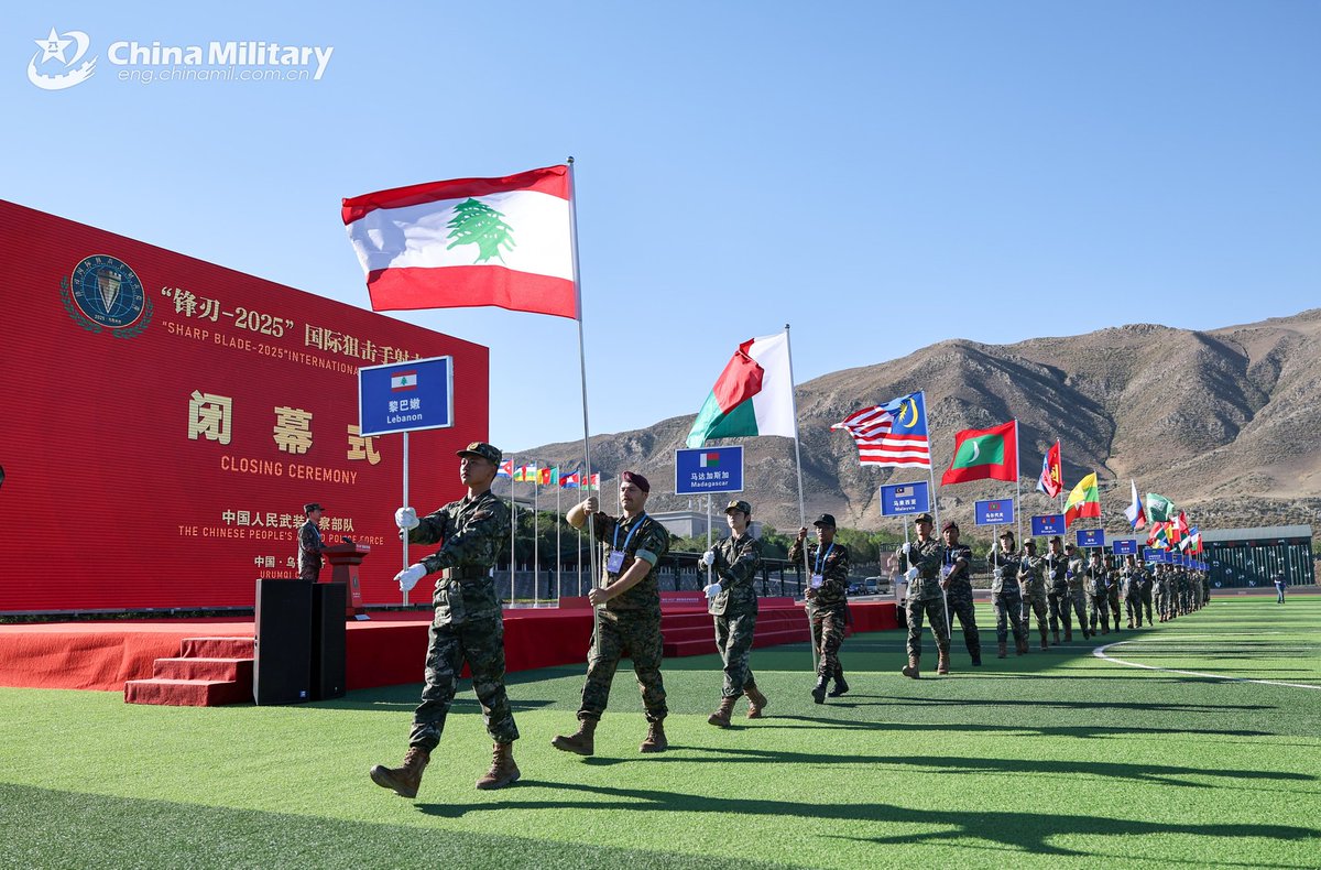 ChinaMilBugle's tweet image. #SharpBlade2025: The Sharp Blade 2025 International Sniper Competition wrapped up in #Urumqi City, northwest China's #Xinjiang Uygur Autonomous Region on July 19, 2025. More than 50 sniper teams from over 20 countries participated in. #Chinamilitary
eng.chinamil.com.cn/CHINA_209163/T…