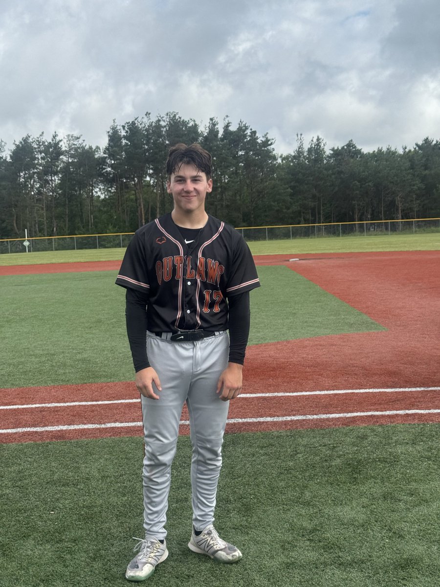 Five Tool Pennsylvania (@fivetoolpa) on Twitter photo F: <a href="/PGHOutlaws_/">Pittsburgh Outlaws</a> 17U Orange 15, Super Swing 0
PoG: <a href="/MatteoWeber17/">Matteo Weber</a> 3 IP, 5 K, 0 H, 0 ER | 2-2, 3 RBI, 2 BB F: <a href="/PGHOutlaws_/">Pittsburgh Outlaws</a> 17U Orange 15, Super Swing 0
PoG: <a href="/MatteoWeber17/">Matteo Weber</a> 3 IP, 5 K, 0 H, 0 ER | 2-2, 3 RBI, 2 BB