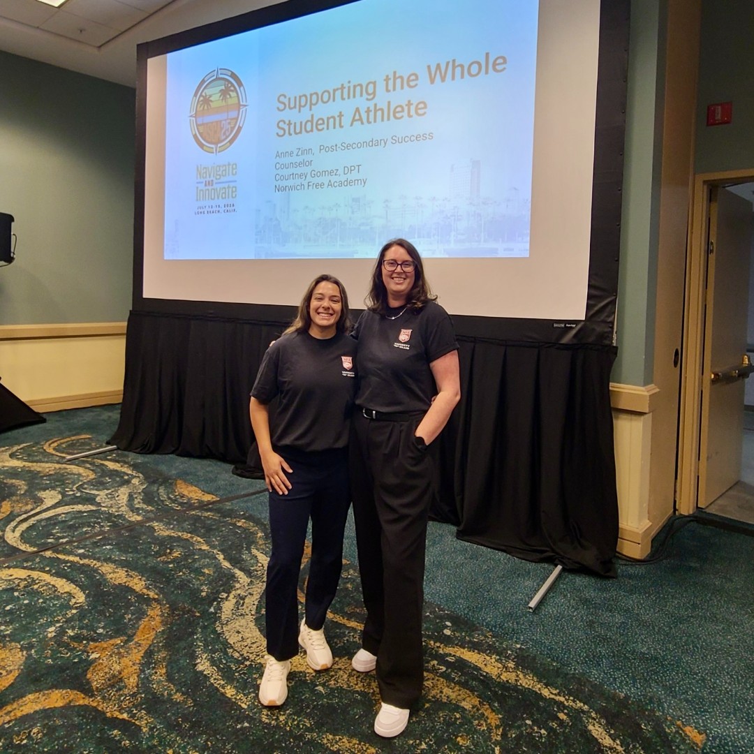 Post-Secondary Success Counselor Anne Zinn and Head Girls’ Basketball Coach Courtney Gomez brought the NFA story to the national stage at the recent American School Counselors Association Conference. Zinn and Gomez presented on the topic of Supporting the Whole Student Athlete.