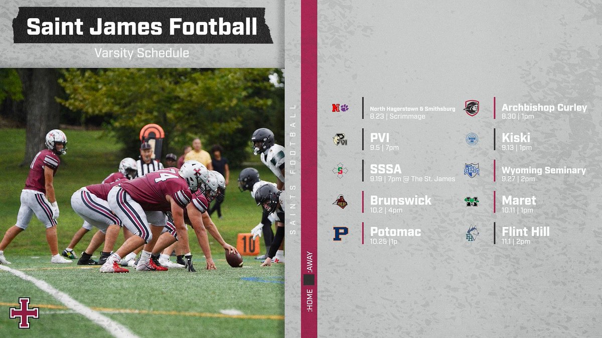 2025 Varsity Football Schedule🏈 #GoSaints