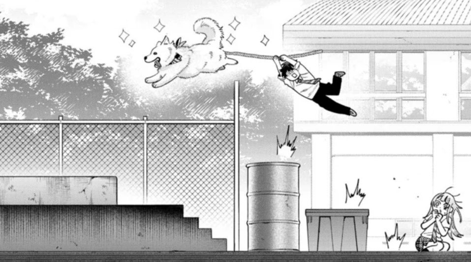 Domoto_Sunday's tweet image. 100%純愛ラブコメ
『百瀬アキラの初恋破綻中。』44話が
無料公開されました！

でっかいワンワンが出てきます。
でっかくて、白い、ワンワン。
しかも、跳びます。ぜひ🐶

📖ここからすぐ読めます！📖
sunday-webry.com/episode/255091…

#少年サンデー