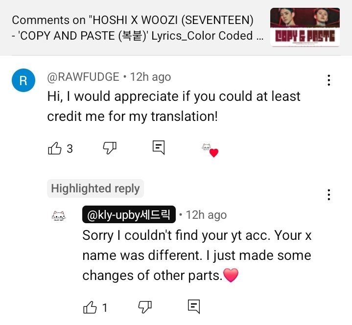 they deleted my reply pointing out that my username is exactly the same + the link to the original translation 😃 why are people like this really