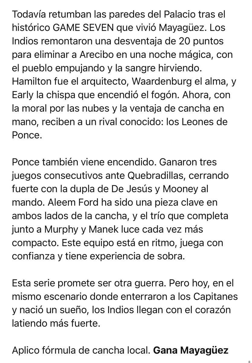 ElFantasmaFufi's tweet image. PONCE EN MAYAGÜEZ, JUEGO 1 – SEMIFINAL, 8:00 PM – YOUTUBE
#BSN #BSNPR #PUERTORICO 🏀
