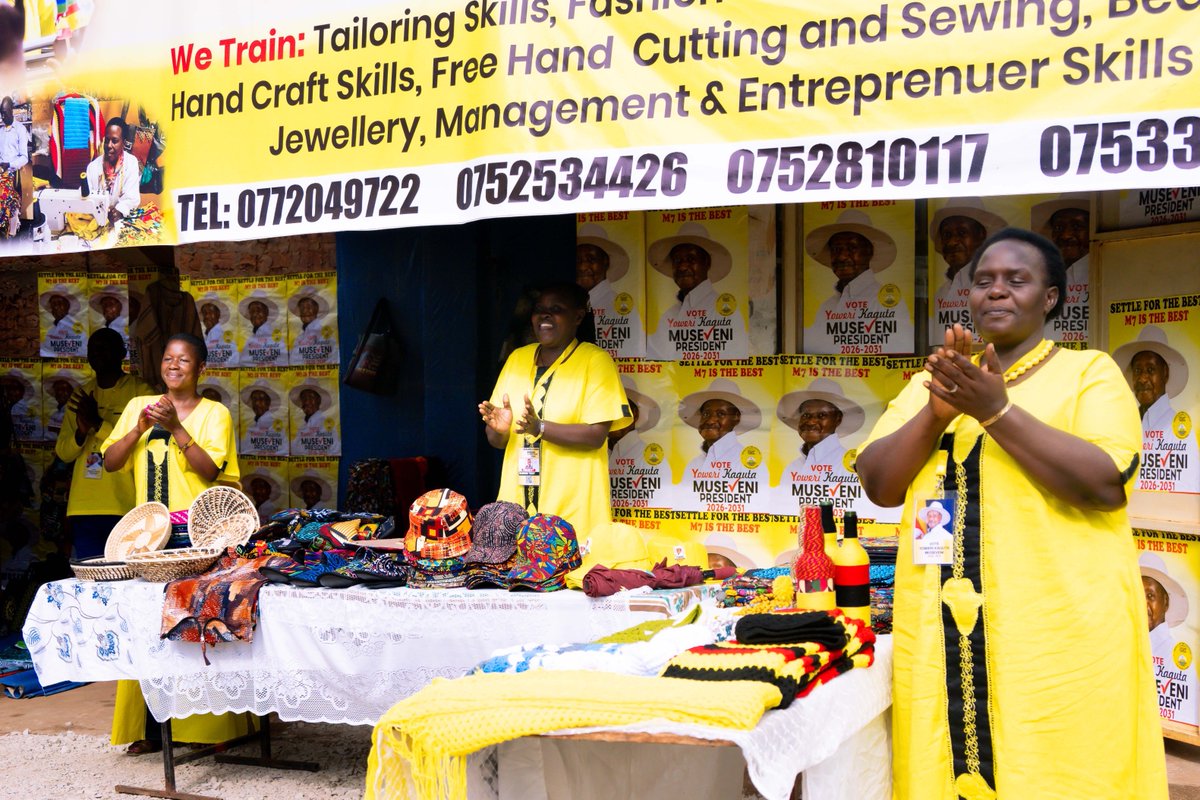 KagutaMuseveni's tweet image. A baby who tries to walk and falls is not a failure; it is simply learning. This is how a nation builds itself—through a process of trying, falling and rising again. I am pleased that Tuhiriwe Tailoring Group has started on this journey.
They now aspire to shift from the…