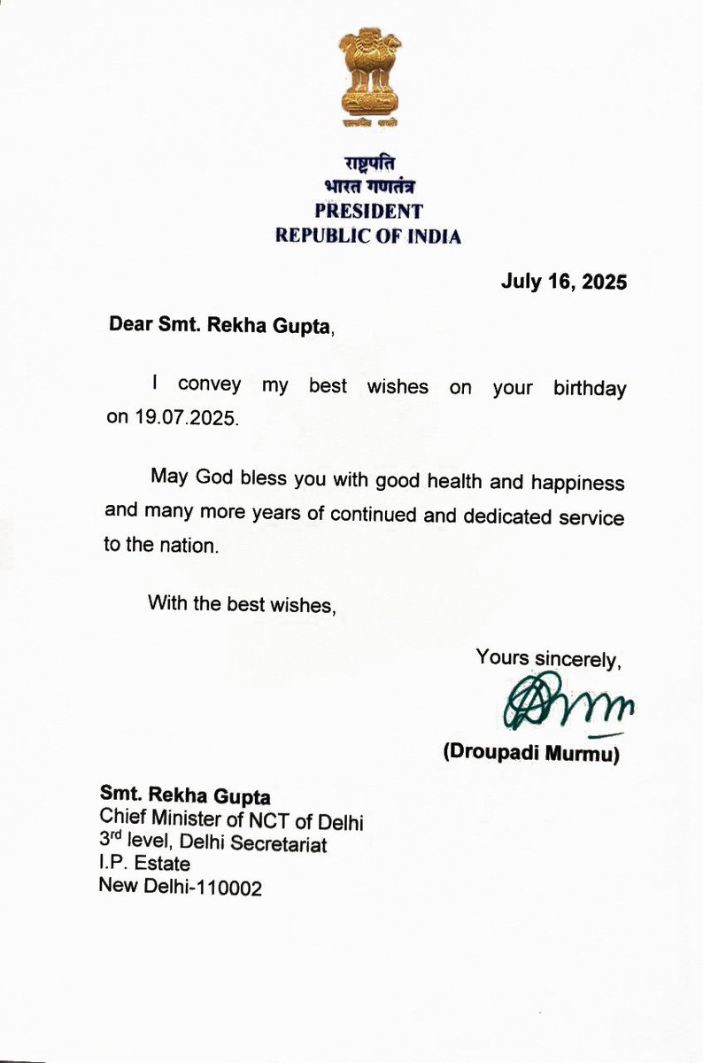 Rekha Gupta tweet media