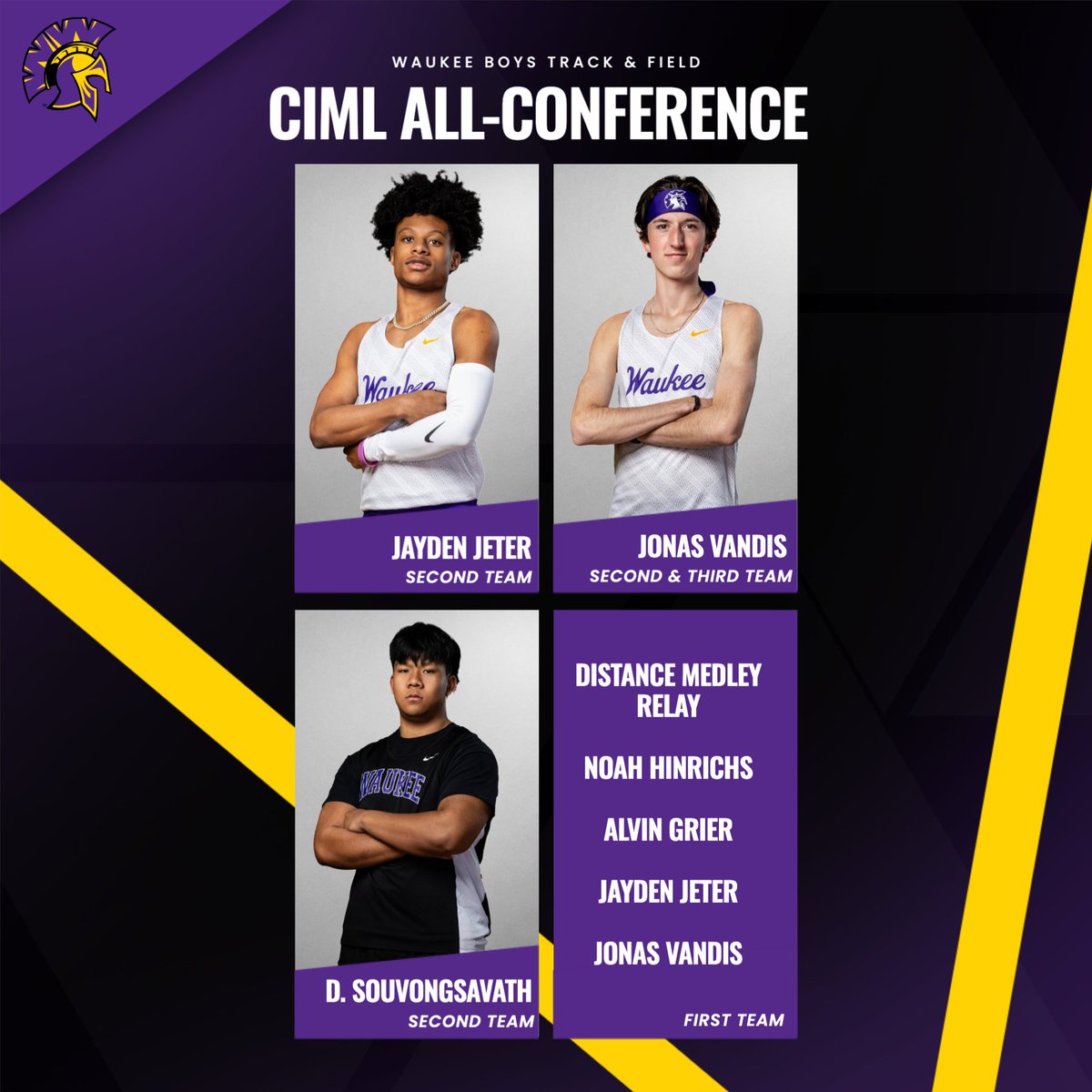 Congratulations to the Waukee track and field athletes that made the CIML All-Conference teams!
#GoWarriors