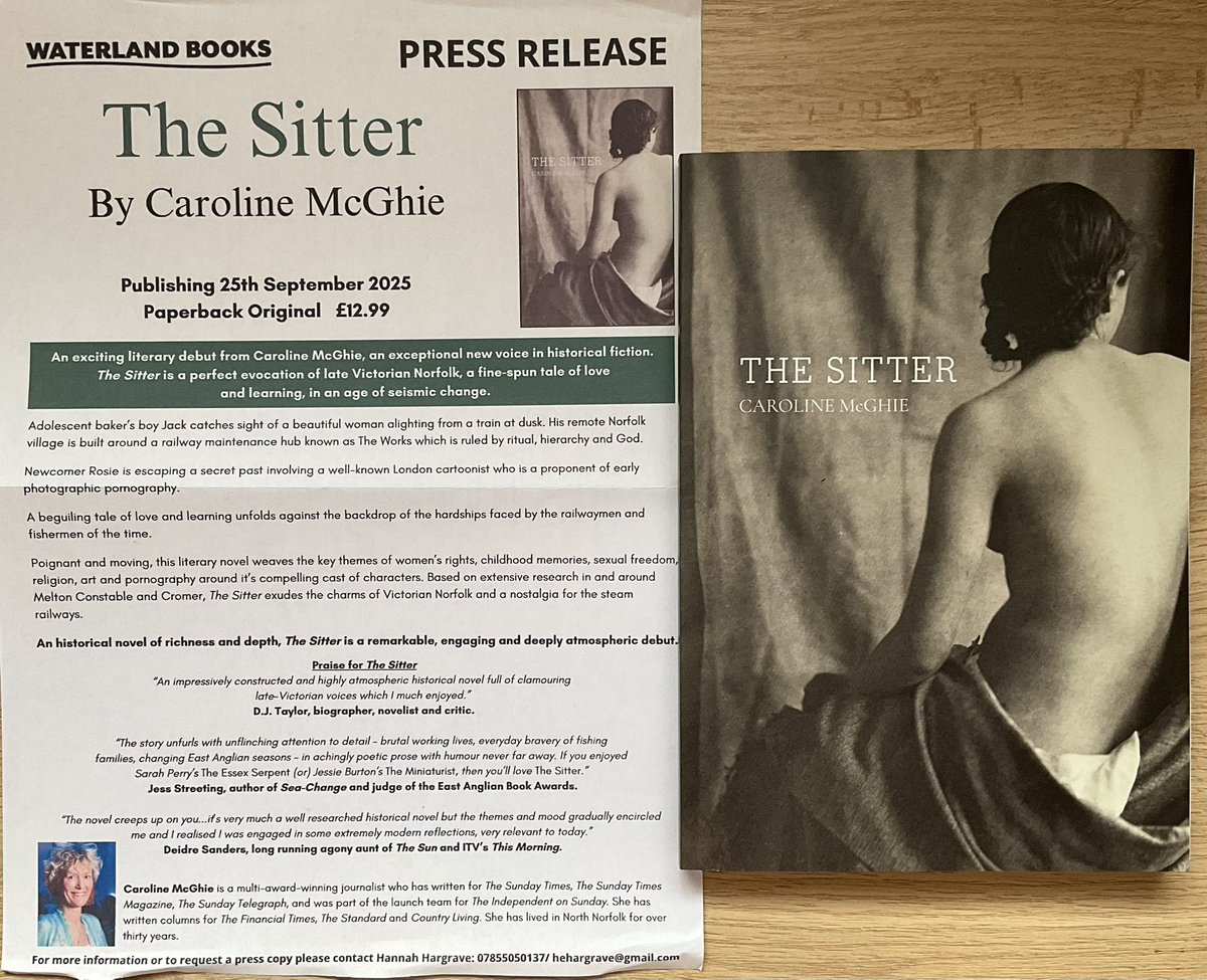 Lindahill50Hill's tweet image. Thank you so much @HannahHargrave8 for this atmospheric #TheSitter by Caroline McGhie coming from Waterland Books in September
waterlandbooks.co.uk/shop/