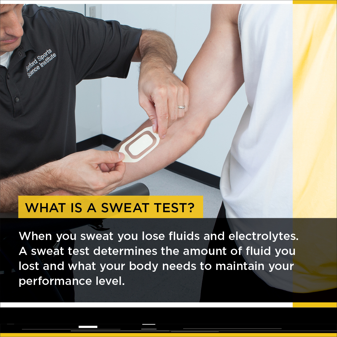 sanford_perform's tweet image. When you are in the heat of competition, you are losing fluids and electrolytes. How can you best manage and recover from those losses?
A sweat test at Sanford Sports can help you put together a personalized gameplan to help you prepare for and recover from competition.