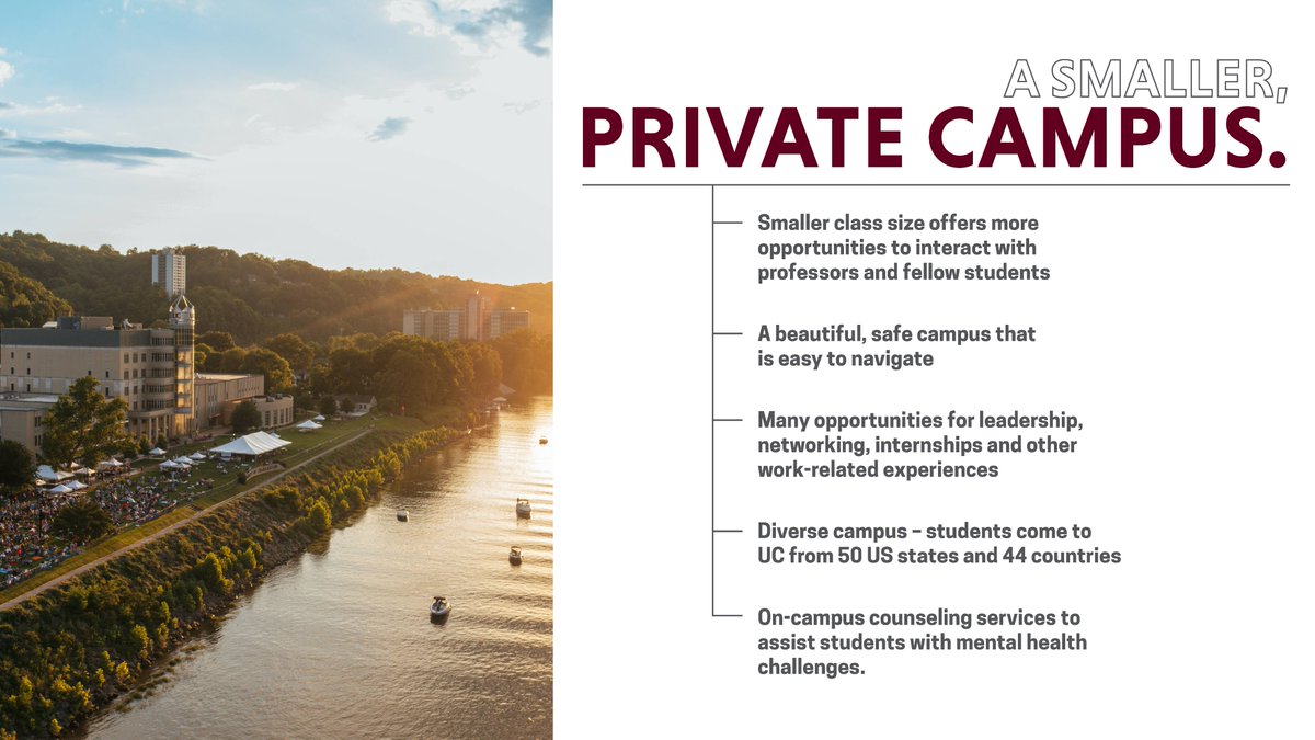 UCWV's tweet image. What’s the big idea? 💡 We believe a smaller campus means a BIGGER college experience. At UC, you’re just a 5-minute walk from everything—and everyone. Build connections with professors and classmates, enjoy a welcoming environment, and get involved in activities that matter!