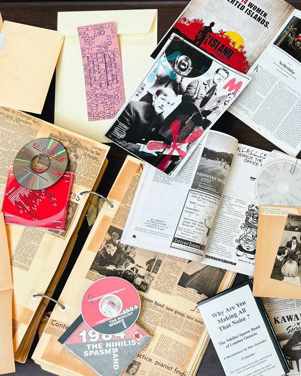 londonlibrary's tweet image. Remembering Bill Exley, vocalist of Nihilist Spasm Band, Malcolm Gladwell’s greatest influence, and a London legend. 🖤
Explore NSB memorabilia in the London Room at Central Library: buff.ly/vZpF5sM