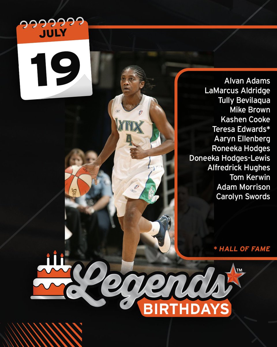 NBAalumni's tweet image. Join us in wishing a HAPPY BIRTHDAY to these #NBA and #WNBA Legends including @Hoophall Inductee @5xOLYMPIAN 🎉
#LegendsofBasketball #NBABDAY #WNBABDAY