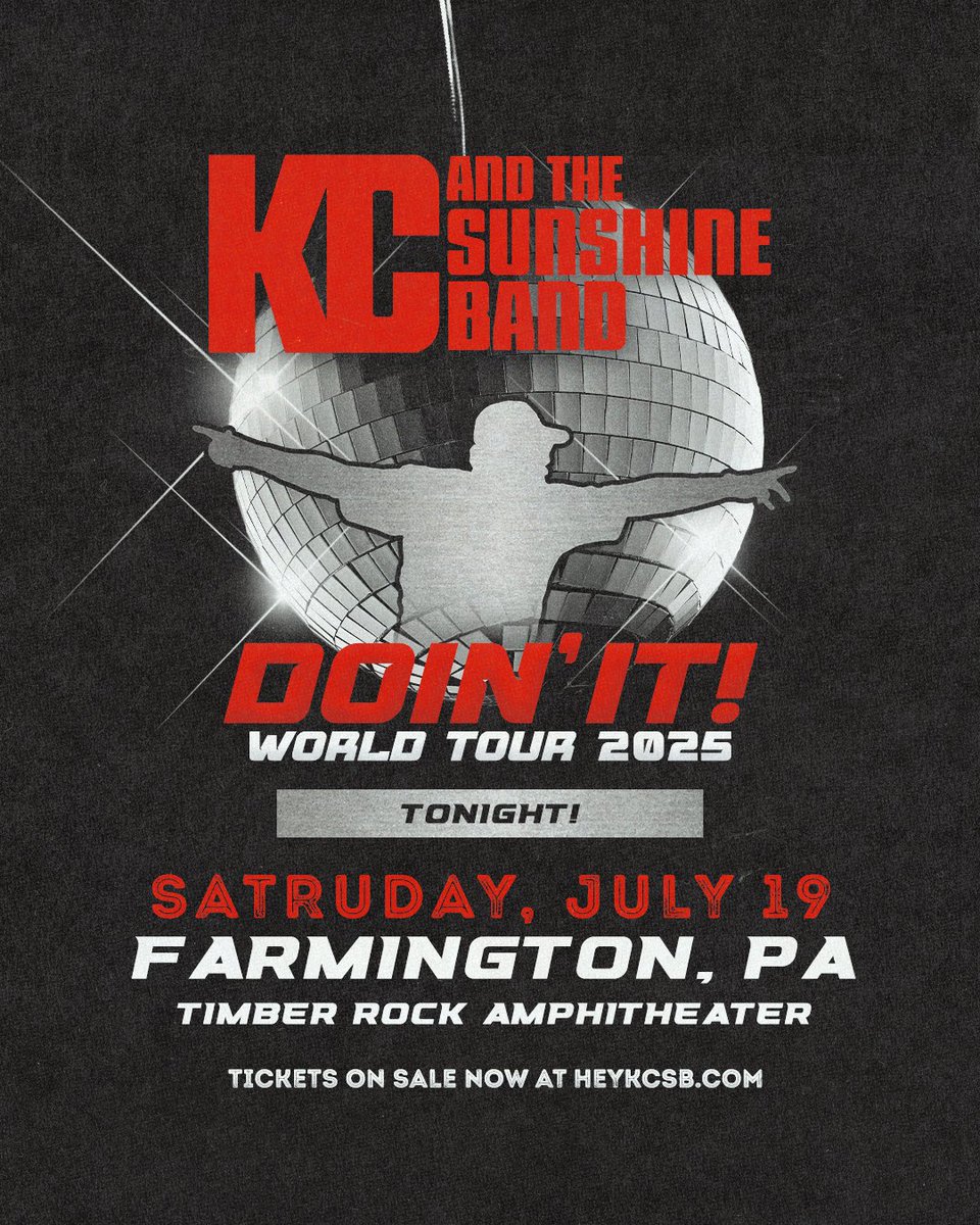 Farmington, PA!! We’ll see you tonight at Timber Rock Amphitheater! #DOINITWORLDTOUR