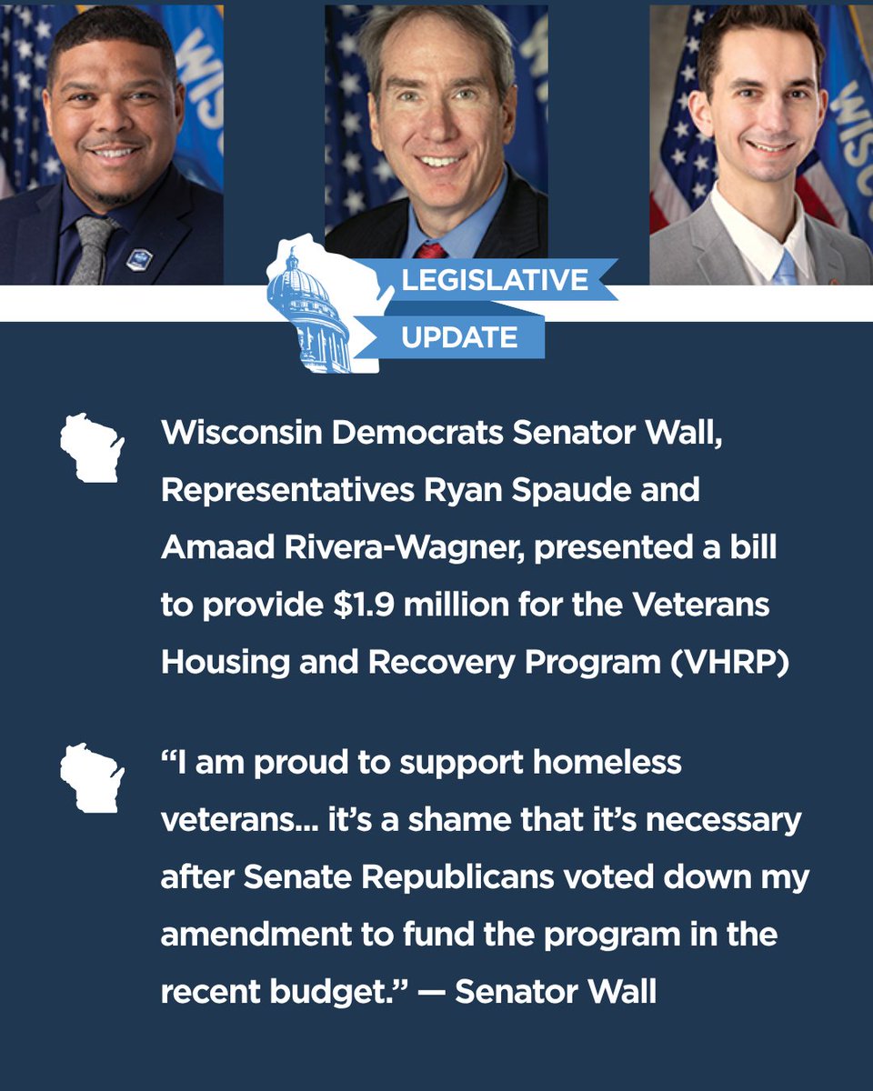 WisDems's tweet image. Democrats are standing up for Wisconsin veterans while Wisconsin Republicans’ refuse to help.
civicmedia.us/news/2025/07/1…