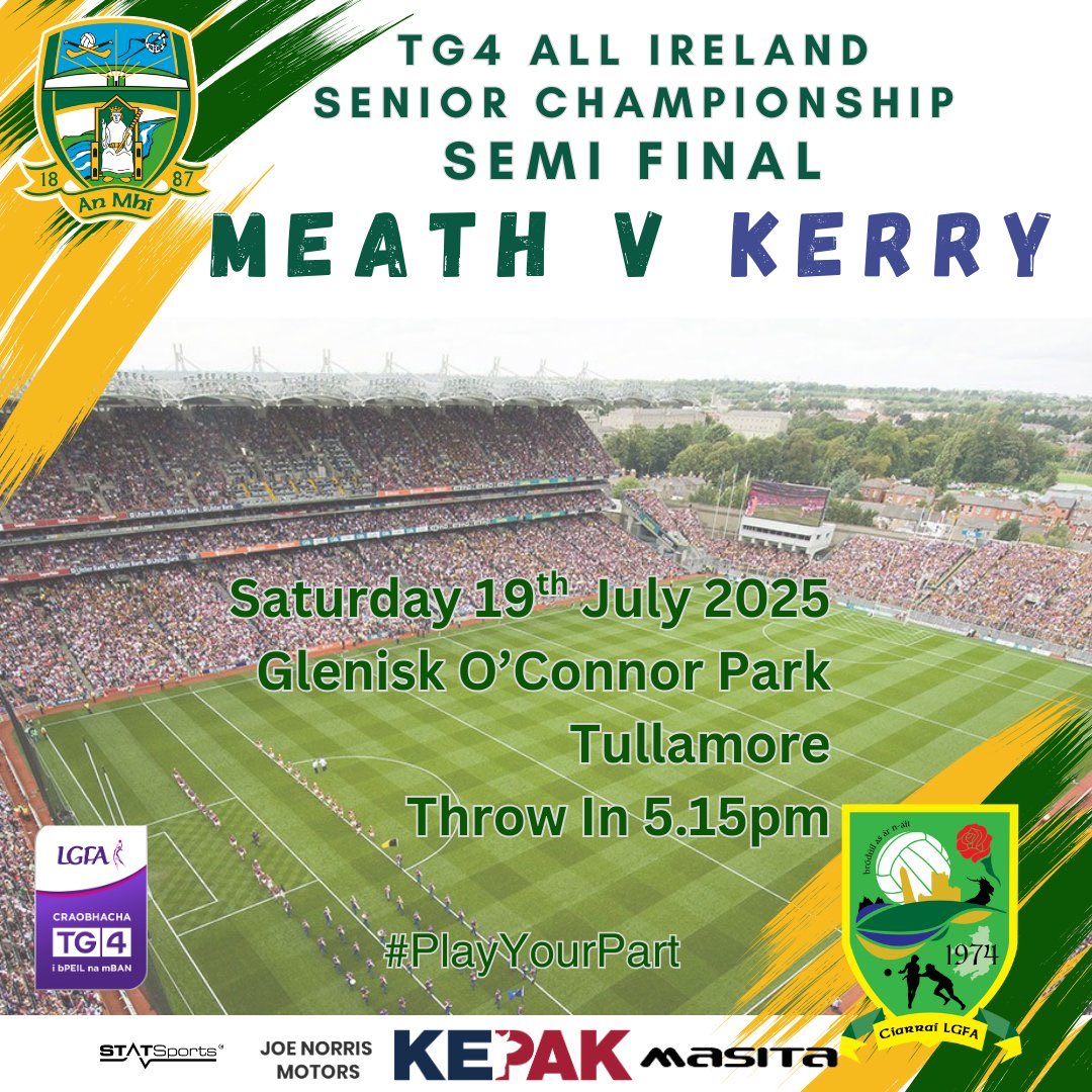 ThomasByrneTD's tweet image. Wishing @meathladiesMLGF the very best of luck in the All Ireland Senior Semi Final today!