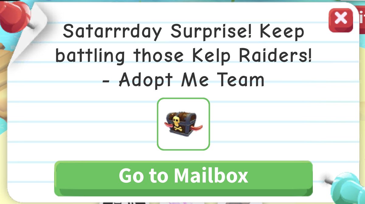 TheUpliftA's tweet image. Join Adopt Me within the next hour to earn a free Kelp Raider box 🦀