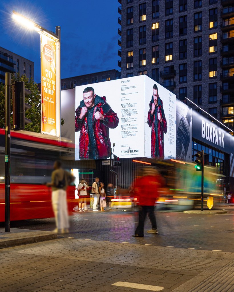 Oleksandr Usyk, shot by David Sims.
Billboard on view on Olympic Way, London, UK. 

#TheCompassInside