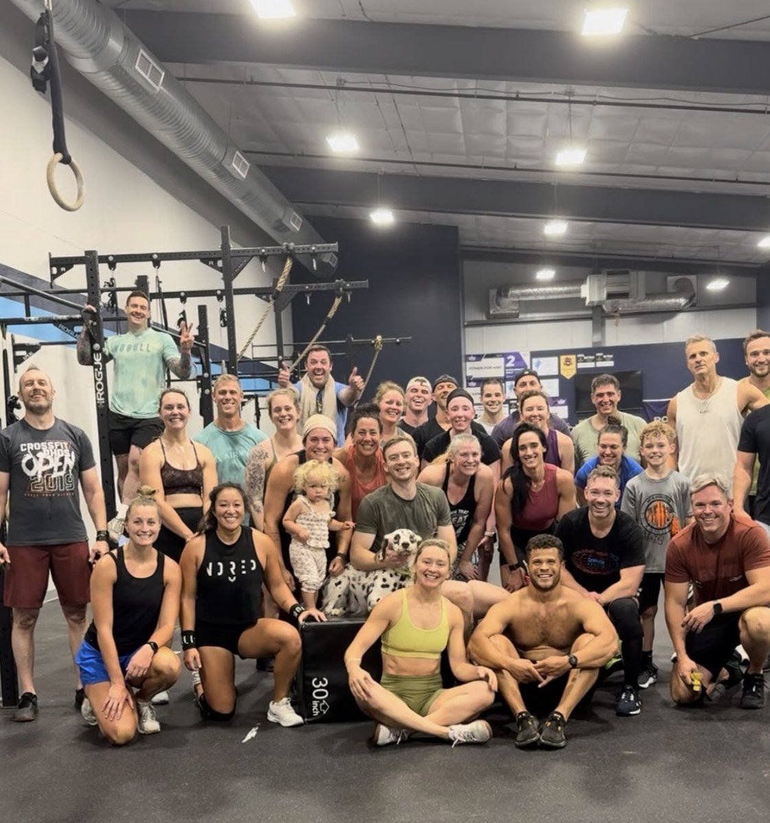 Joined CrossFit FC in Sioux Falls for workout 77/100 in the #MayorsFitnessChallenge. 23 days left! Great community and a great way to start a Saturday! 💪🏻👊🏻