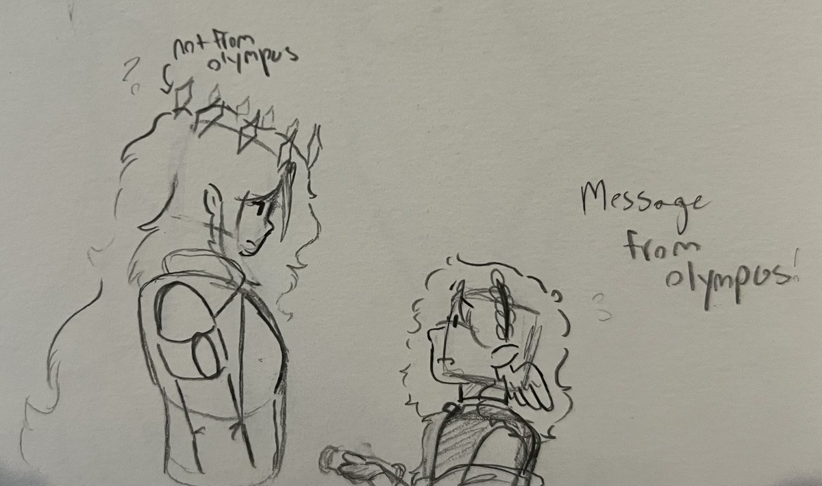tetheredVT's tweet image. " Message from Olympus ..! "
" .... huh? "
—————
#MsngrArt #SeijiFanart