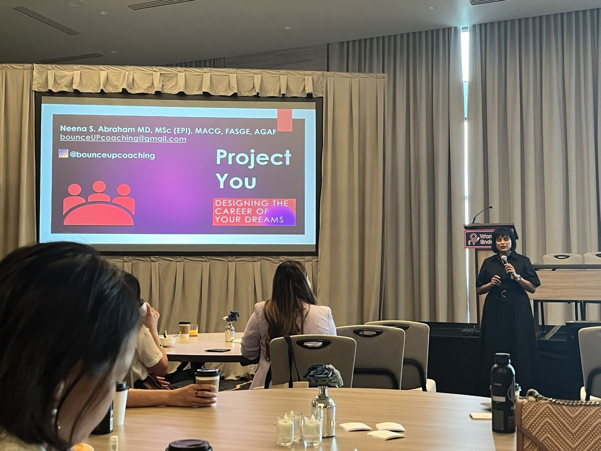 AdvaniRashmiMD's tweet image. Kicking off Day two with @NeenaSAbrahamMD discussing “Designing the career of your dreams”
A powerhouse and a captivating speaker!
@WomeninEndo
#womeninendo #WIE2025 #womeninGI