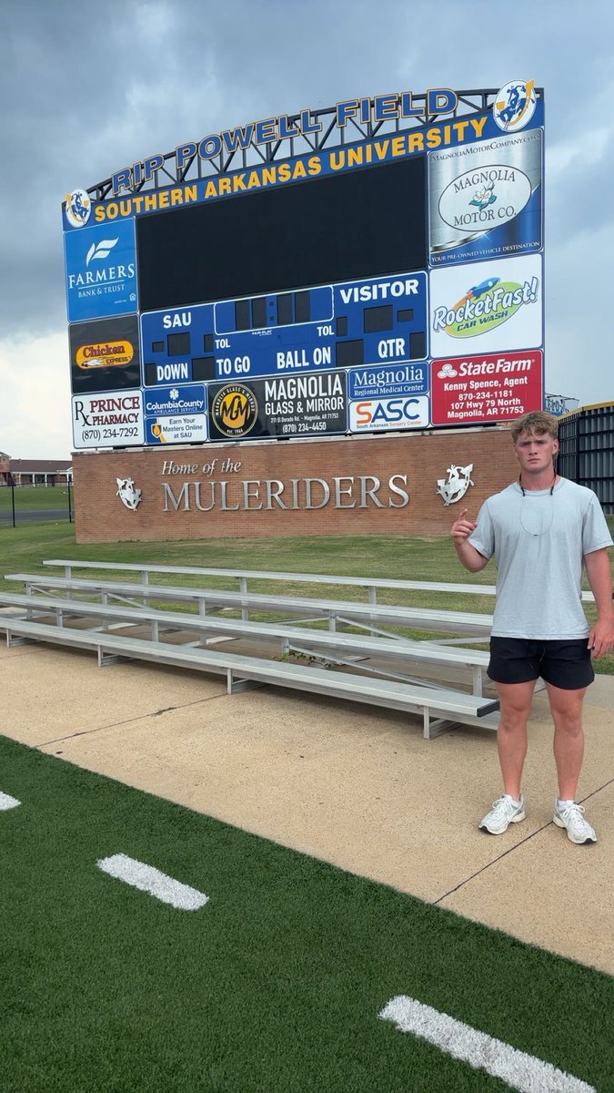Tennison Dean (@tennisondean) on Twitter photo Really appreciate <a href="/CoachMattTyler/">Coach Matt Tyler</a> taking the time to show me around <a href="/muleriders/">Southern Arkansas University</a> Southern Arkansas and visiting with me about their awesome program.
You guys are doing big things for the MuleRiders!
<a href="/CoachAlewis/">Anthony Lewis</a> Really appreciate <a href="/CoachMattTyler/">Coach Matt Tyler</a> taking the time to show me around <a href="/muleriders/">Southern Arkansas University</a> Southern Arkansas and visiting with me about their awesome program.
You guys are doing big things for the MuleRiders!
<a href="/CoachAlewis/">Anthony Lewis</a>