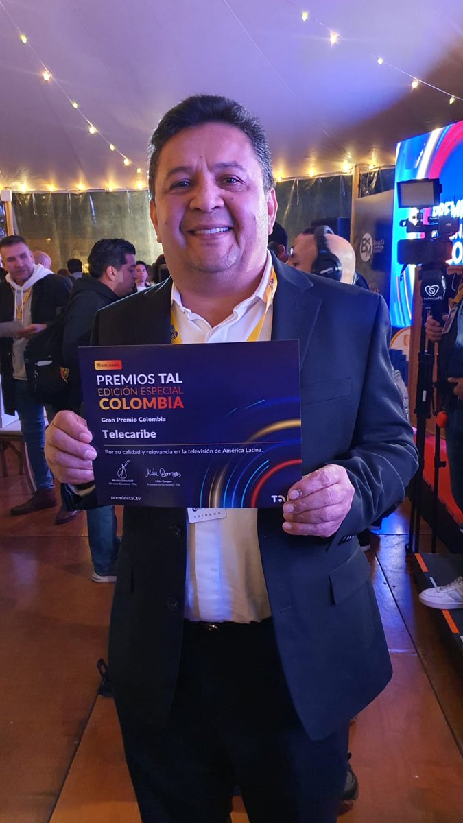 🎥 ¡Orgullo Caribe!
<a href="/CanalTelecaribe/">Canal Telecaribe</a> recibe 5 nominaciones en los Premios TAL 2025 🇨🇴

📺 4, 8 y 12
🧪 Steam Kids
⚽ Desde el Punto Penal
🗞️ Las Noticias
🏆 Gran Premio Colombia (¡vota por ellos!)

👏 Felicitaciones a Ismael Fernández Gámez y su equipo.
#Telecaribe #PremiosTAL
