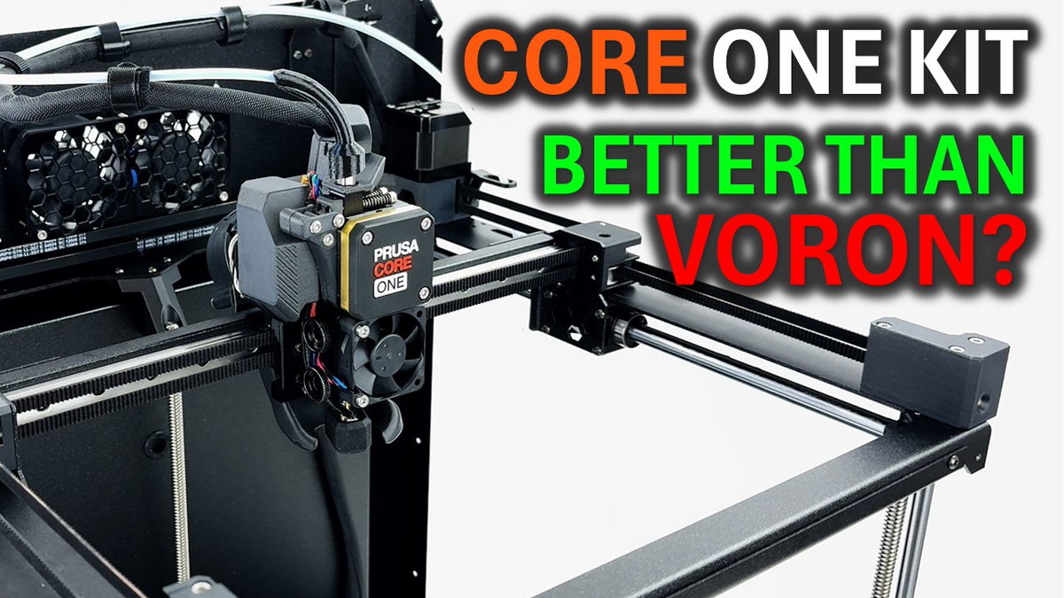 247_printing's tweet image. New Video:
I built the Prusa CORE One Kit — and ask the question no one dares:
Build this instead of a VORON?
Build insights, tips, and a few surprises along the way.
Kindly watch here: youtu.be/FTJlKGVq61Q