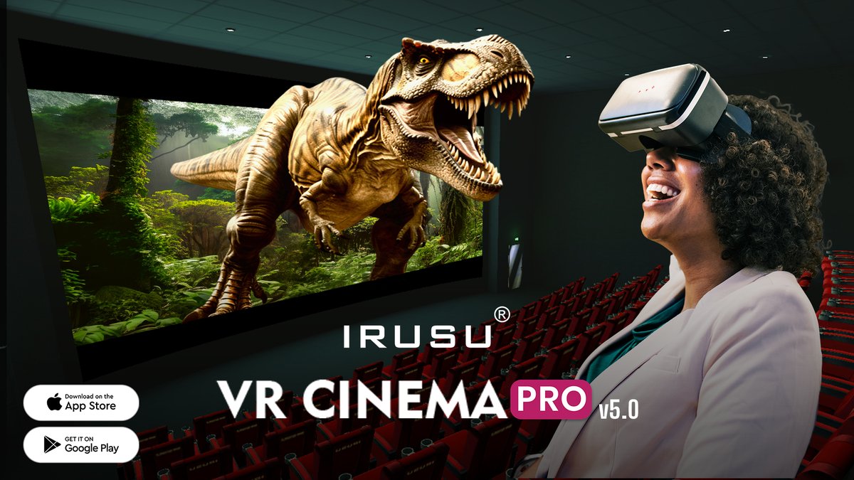 irusuvr's tweet image. 🎬 Irusu VR Cinema Pro v5.0 is here!
Turn your VR headset into a private IMAX theatre.
Now with 360° videos, 3D audio, YouTube browsing &amp;amp; more! 🔥

Download:
▶ bit.ly/36jIGyv
🍏 apps.apple.com/in/app/irusu-v…

#IrusuVR #VRCinema #VRApps