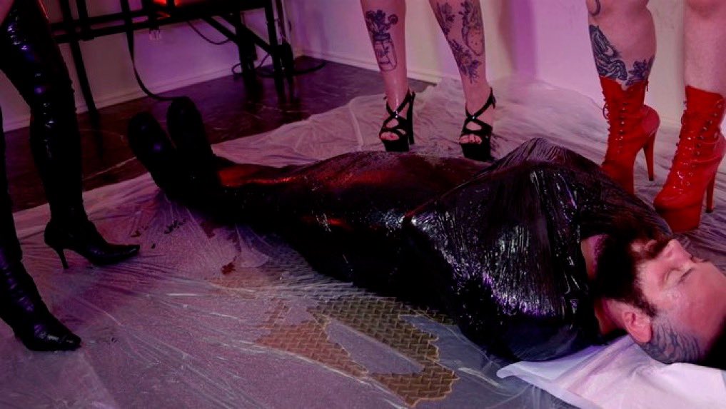 Wrapped in nylon and force fed 💩