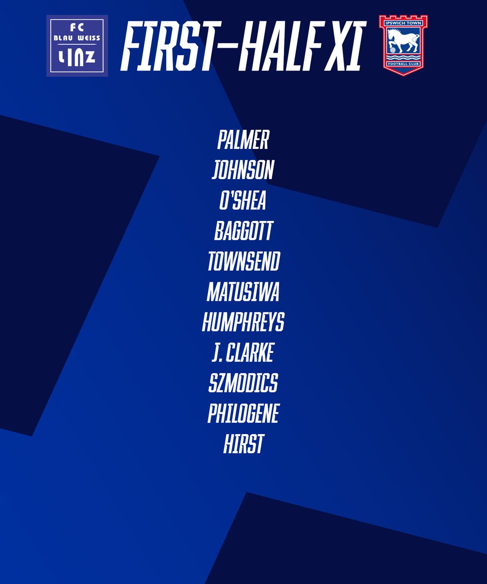 🔢 Our first-half line-up in Linz.