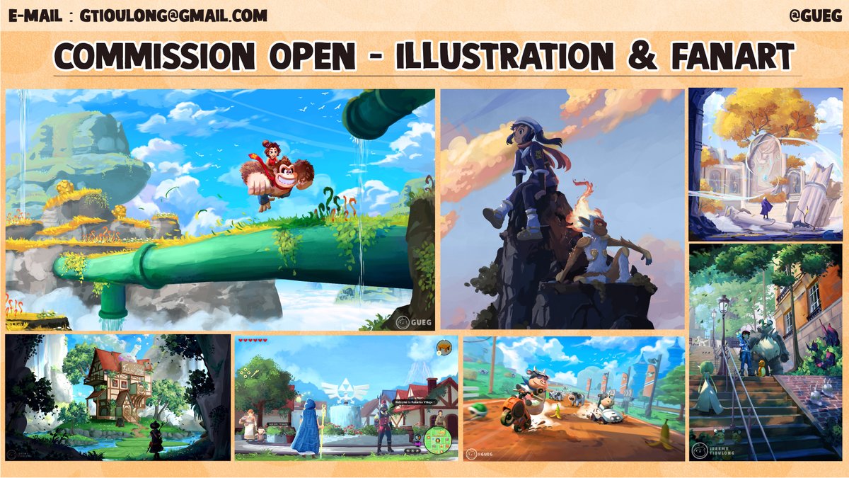 Nomiagueux's tweet image. Hey everyone, this summer I’m opening 5 commission slots for illustrations, concept art, or fanarts ! (Yes, I need to pay off my Switch 2 😅) If you’re interested, feel free to DM me ! #Commission #commissionsopen