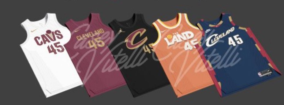 SleeperCleCavs's tweet image. Cavs uniform lineup for next year 👀
via @caseyvitelli