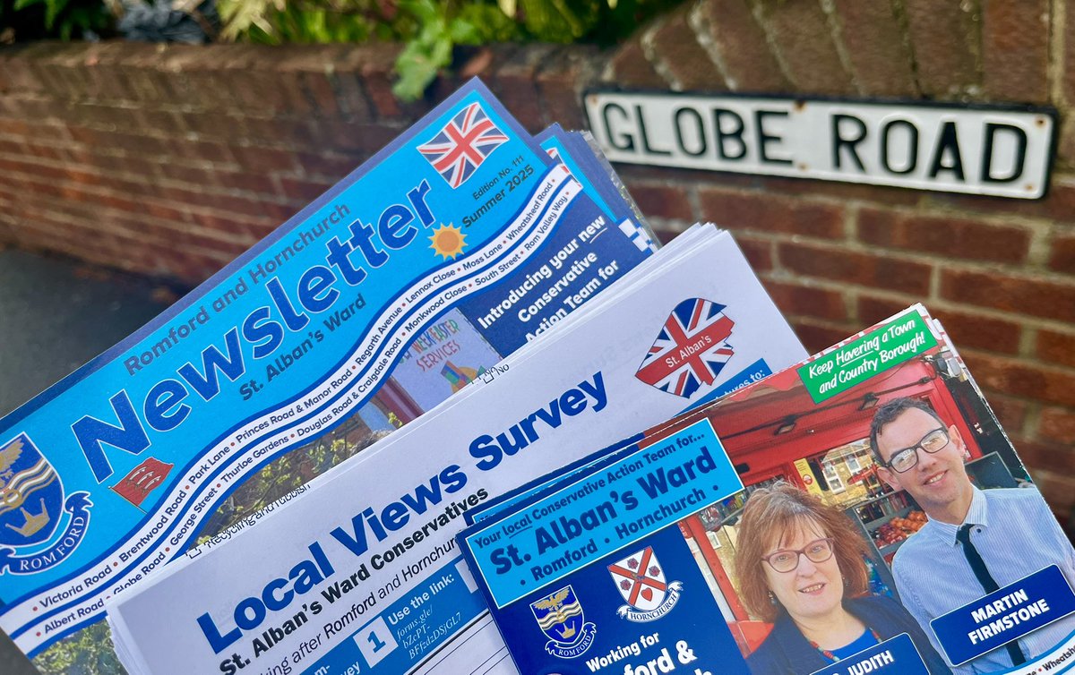 AndrewRosindell's tweet image. A swashbuckling day of campaigning in St. Alban's Ward, Romford today with hardworking councillor for the area, Cllr. Judith Holt and our new local candidate, Martin Firmstone, both of whom are fighting round the clock to look after our local community in south Romford and west…