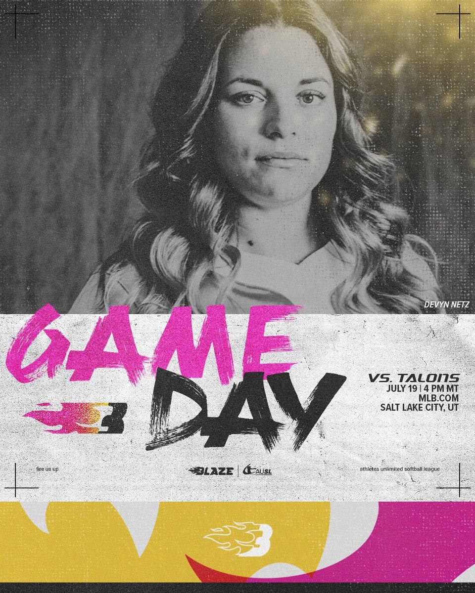 one last time in Salt Lake City 🩷

🔥 vs 🦅
⏰ 4 pm MT 
📺 MLB.com/AUSL