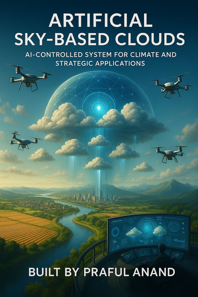 prafulanand_01's tweet image. 🌩️ Introducing: Artificial Sky-Based Cloud &amp;amp; Rain Engineering
A visionary AI-powered system to create and control clouds for:
✔️ Drought Relief
✔️ Wildfire Control
✔️ Smart Rain Distribution
✔️ Environmental Defense
✔️ Future Climate Innovation

#ArtificialCloud #RainEngineering