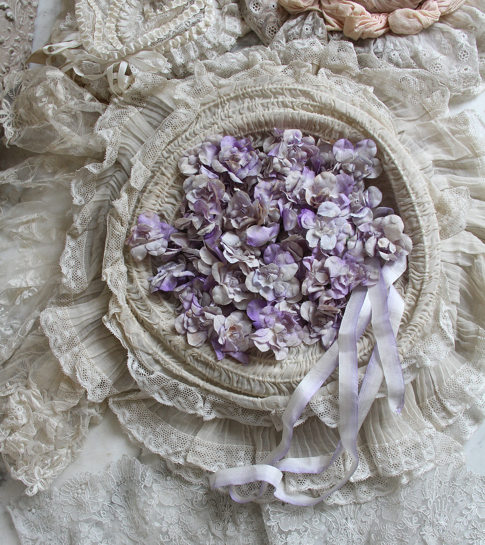 アンヴァンテール フランスアンティーク布花セット